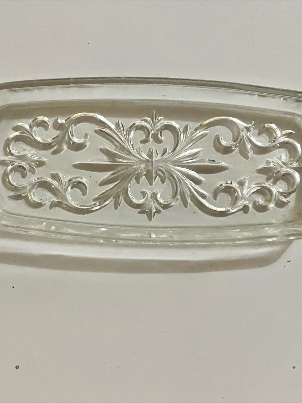 Vintage 3pc Silver Plated Butter Dish with Glass Insert Liner Ornate